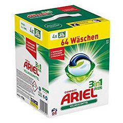 ARIEL 3in1 - Gel 3 mầu giặt xả cho quần áo sáng mầu, hộp 64 viên - Vollwaschmittel PODS