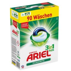ARIEL 3in1 - Gel 3 mầu giặt xả cho quần áo sáng mầu, hộp 90 viên - Vollwaschmittel PODS