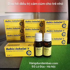 BABIX INHALAT N - Tinh dầu điều trị nghẹt mũi từ dầu Khuynh Điệp và Kim Thông, lọ 10ml