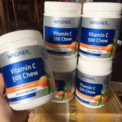 WAGNER Vitamin C 500 Chew - Viên C nhai lọ 500 viên