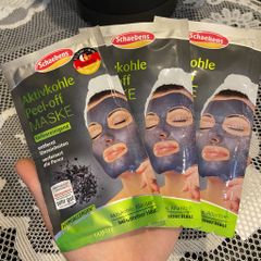 SCHAEBENS Aktivkohle Peel off maske - Mặt nạ lột làm sạch da vùng chữ T với than hoạt tính 2gói x 8ml
