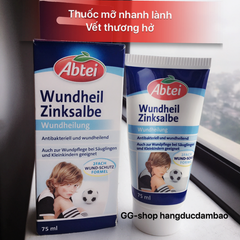 ABTEI Wundheil Zinksalbe - Mỡ bôi nhanh lành vết thương, tuýp 75 ml