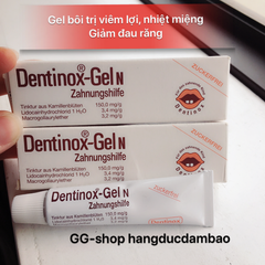 Dentinox Gel N - Gel bôi điều trị viêm lợi, nhiệt miệng, giảm đau răng, tuýp 10 g