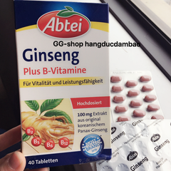 ABTEI Ginseng Vitamin B Plus - Bổ sung Nhân sâm và Vitamin B, hộp 40 viên