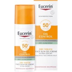 EUCERIN Oil Control - Kem chống nắng kiềm dầu, thấm nhanh không nhờn rít, thích hợp cho da mụn. spf 50+