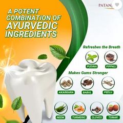 Kem đánh răng PATANJALI Dant Kanti cho răng và nướu chắc khỏe, ngăn ngừa hôi miệng, 100g