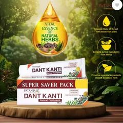 Kem đánh răng PATANJALI Dant Kanti cho răng và nướu chắc khỏe, ngăn ngừa hôi miệng, 100g