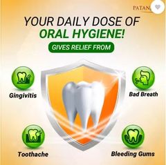 Kem đánh răng PATANJALI Dant Kanti cho răng và nướu chắc khỏe, ngăn ngừa hôi miệng, 100g