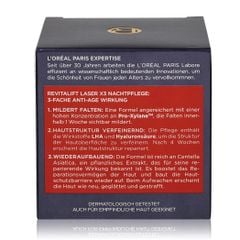 L'OREAL PARIS - Kem dưỡng nâng cơ ban đêm - Revitalift Laser X3 Tiefenwirksame Anti-Age Pflege, 50 ml