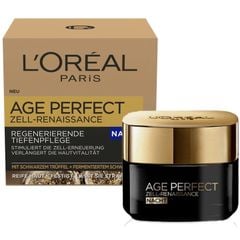 L'OREAL PARIS Age Perfect - Kem dưỡng ban đêm nâng cơ, hết nám lọ 50ml - Loreal Nachtpflege Zell-Renaissance