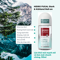 Lăn khử mùi mạnh mẽ và làm mát nhanh chóng, 50ml - HIDRO FUGAL Stark & Kühlend Roll-on