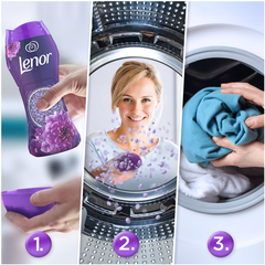 LENOR Wäscheparfüm 160g - Viên giặt xả thơm quần áo hương hoa hồng bụi tím amethyst