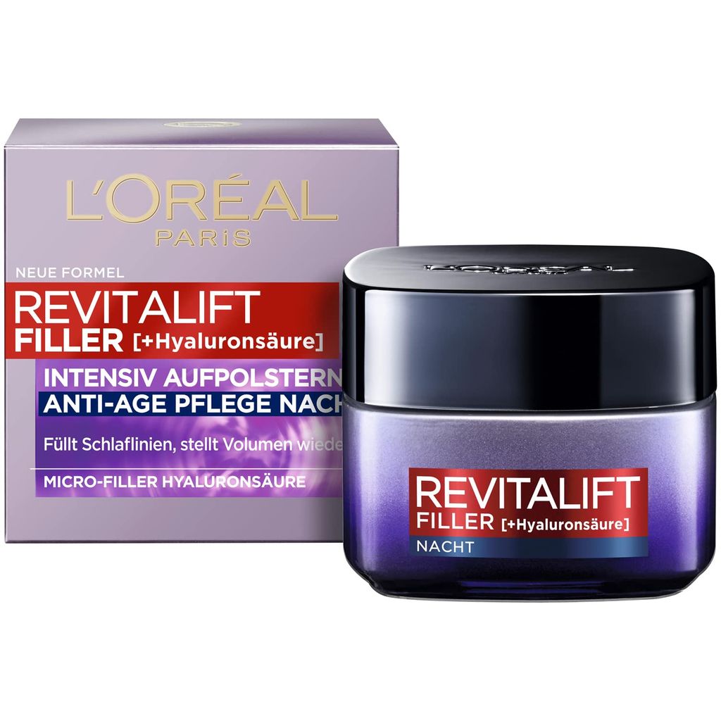 L'OREAL PARIS Revitalift Filler - Kem dưỡng ban đêm chống lão hóa – GGshop  - Hàng Đức Đảm Bảo