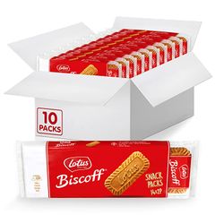 LOTUS BISCOFF - Bánh quy giòn caramel, hộp 10 gói 140 cặp đôi, 280 chiếc, 2.170gr