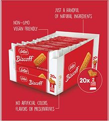 LOTUS BISCOFF - Bánh quy giòn caramel, gói 20 cặp 2 miếng, 310g