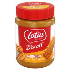 LOTUS BISCOFT Crunchy - Kem phết hương Caramel có hạt giòn, lọ 400gr
