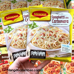 MAGGI Spaghetti Alla Carbonara - Gia vị mỳ Ý sốt Kem thơm béo, 3 phần ăn