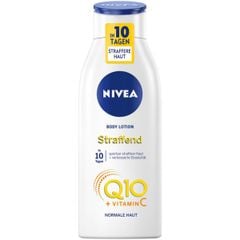 NIVEA Q10 Body Plus C - Kem dưỡng thể thẩm thấu nhanh, sáng da, căng da, chai 400 ml