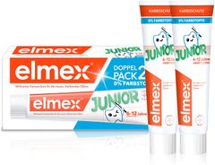 ELMEX JUNIOR DOUBLE PACK 2 x 75ML - Kem đánh răng ngừa sâu răng cho trẻ 6-12 tuổi cặp đôi 2 tuýp