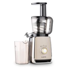 KLARSTEIN - Máy ép trái cây tốc độ chậm 150W 32V/p, màu crom - Sweetheart Entsafter Slow Juicer