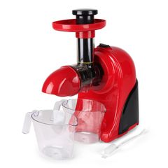 KLARSTEIN - Máy ép trái cây tốc độ chậm 150W 80 v/p thép ko gỉ, màu đỏ - Fruitpresso Rosso Entsafter Saftpresse Slow Juicer rot