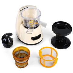 KLARSTEIN - Máy ép trái cây tốc độ chậm 150W 70 V/p, màu kem - Fruitpresso Bella Rossa Slow Juicer