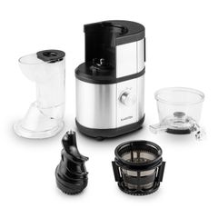 KLARSTEIN - Máy ép trái cây tốc độ chậm 400W 60v/p màu ghi - Fruitberry Slow Juicer Edelstahl