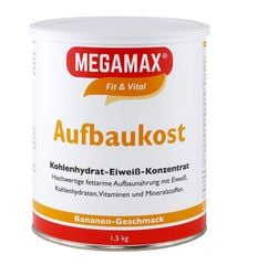 MEGAMAX Aufbaukost Banane  - Sữa bổ sung sức khỏe, vị Chuối, hộp 1500g