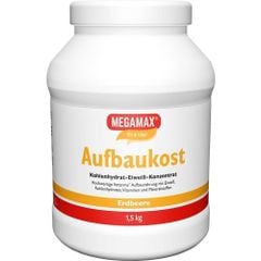 MEGAMAX Aufbaukost Erdbeere - Sữa bổ sung sức khỏe, vị Dâu, hộp 1500g