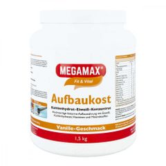 MEGAMAX Aufbaukost Banane  - Sữa bổ sung sức khỏe, vị Chuối, hộp 1500g