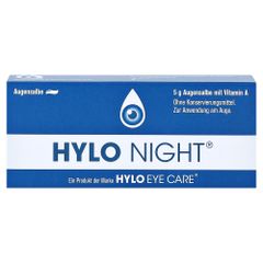 HYLO NIGHT - Thuốc mỡ vô trùng điều trị khô mắt, đau rát, chảy nước mắt vào ban đêm, 5g
