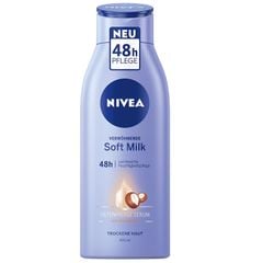 NIVEA Body Soft Milk 48h - Sữa dưỡng thể dành cho da khô với bơ hạt mỡ, giúp da mềm mại và đẹp tự nhiên, 400ml