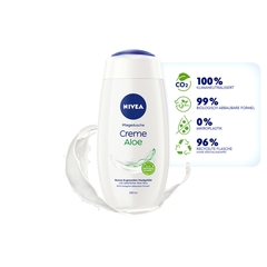 NIVEA Cream Aloe - Sữa tắm Nha Đam dưỡng ẩm cho da khô, chai 250ml