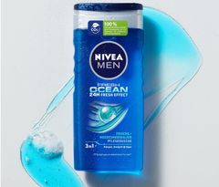 NIVEA MEN 3in1 - Pflegedusche Fresh Ocean - Sữa tắm gội tươi mát với khoáng biển, 250ml