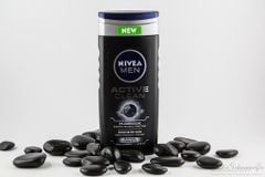 NIVEA MEN 3in1 - Pflegedusche Active Clean - Sữa tắm gội Than hoạt tính