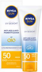 NIVEA SUN Anti Age mit Q10 - Kem chống nắng bảo vệ chống lão hóa, chống sạm và nám, không bóng mặt SPF 50