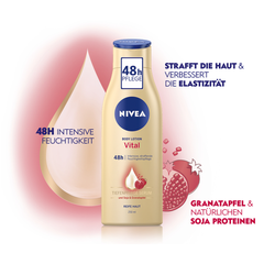 NIVEA Body Lotion VITAL - Kem dưỡng thể nuôi dưỡng chuyên sâu và săn chắc cho làn da trưởng thành, 250ml