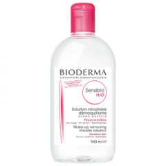 BIODERMA - Sensibio H2O Micelle, 500 ml - Nước tẩy trang cho da nhạy cảm (màu hồng)