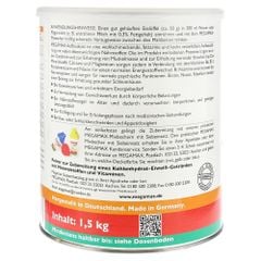 MEGAMAX Aufbaukost Erdbeere - Sữa bổ sung sức khỏe, vị Dâu, hộp 1500g