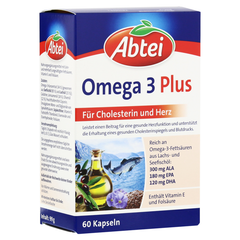 ABTEI Omega 3 Plus - Hỗ trợ tim, cân bằng cholesterol và mạch máu khỏe mạnh, hộp 60 viên