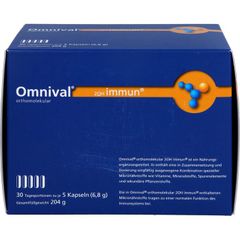 OMNIVAL ORTHOMOLEKUL 2OH 30 TP - Viên nang miễn dịch dành cho người có hệ miễn dịch suy yếu, hộp 150 viên