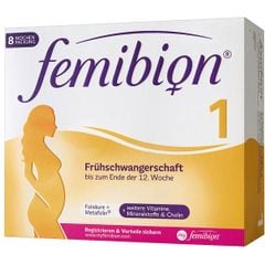 FEMIBION 1 - Thuốc bổ cho phụ nữ sắp mang bầu và 12 tuần đầu thai kỳ - Frühschwangerschaft - Hộp 8 tuần (56 viên)