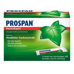 Prospan Hustenliquid 21 gói - Thuốc ho thảo dược - Hộp 21 gói 5ml