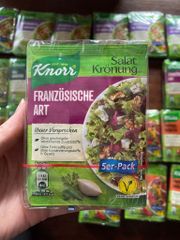 Knorr Salatkrönung Französiche Art - Gia vị trộn salat dầu giấm phong cách Pháp, set 5 gói