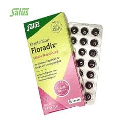 SALUS Floradix - Viên nén thảo dược điều trị thiếu sắt và thiếu máu , hộp 84 viên