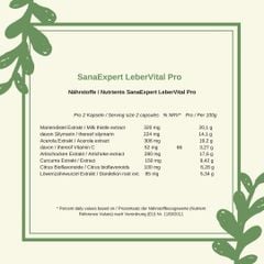 Thuốc hỗ trợ cho gan, mật, SanaExpert LeberVital Pro - lọ 120 viên