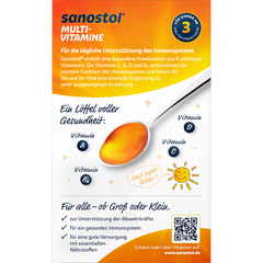 SANOSTOL 3 Siro Multivitamin - Vitamin tổng hợp cho trẻ trên 3 tuổi 460ml A-Z