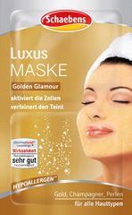Mặt nạ SCHAEBENS Luxus Maske chống lão hóa với tinh chất vàng, 2gói x 5ml