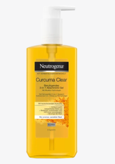 NEUTROGENA Curcuma Clear 3in1 - Gel tẩy trang tinh chất Nghệ cho da nhạy cảm