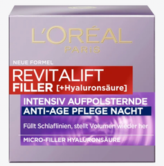 L'ORÉAL PARIS Revitalift Filler - Kem dưỡng ban Đêm nâng cơ cho da 40-60 tuổi